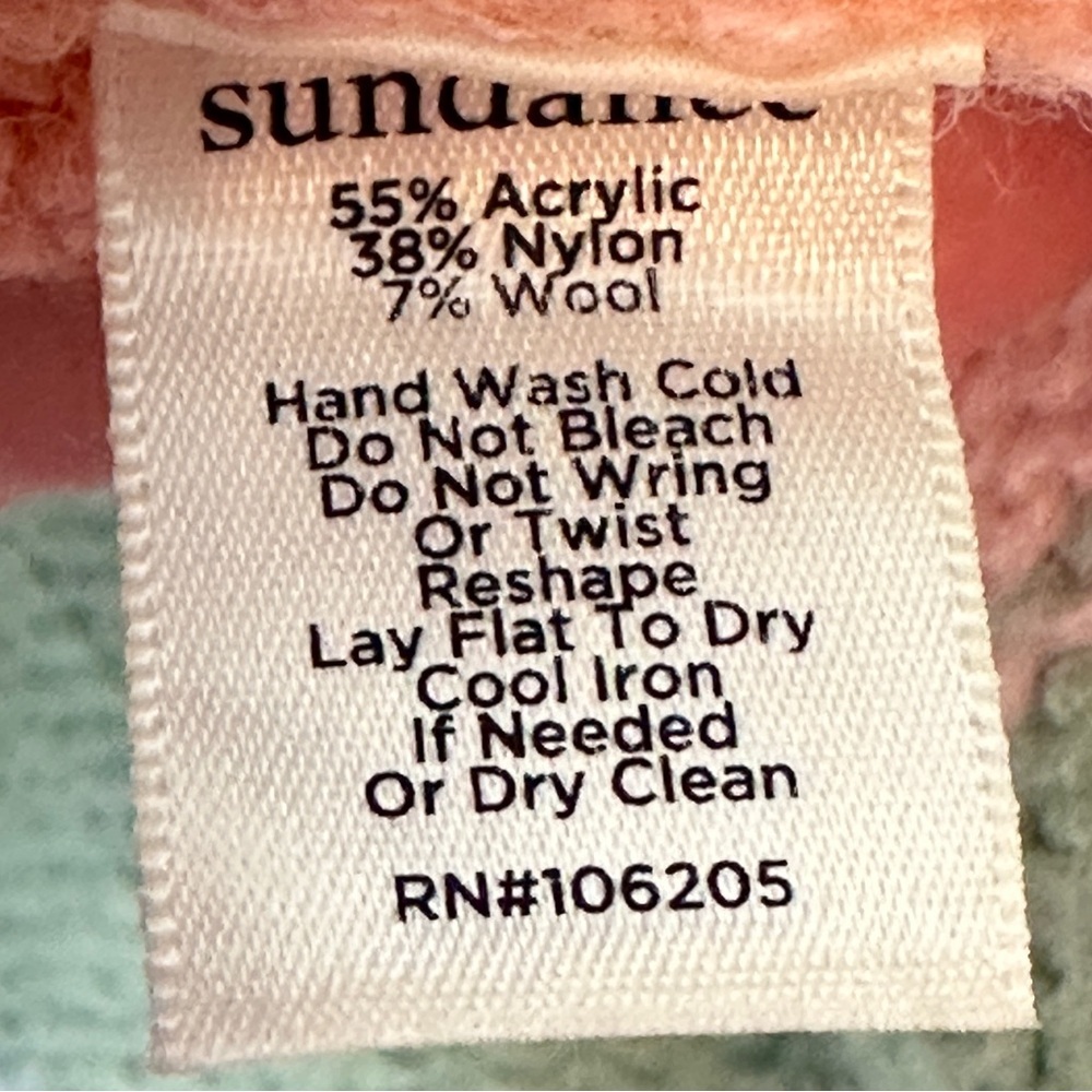 Sundance Wool Blend Size Small Colorful Striped S… - image 5